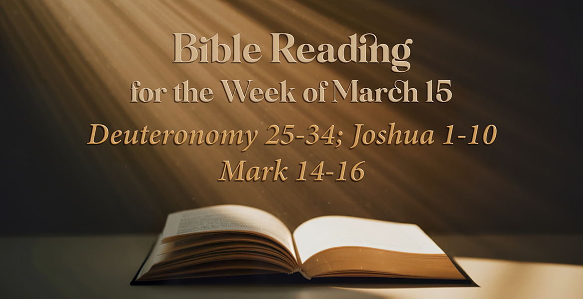 Bible Reading Week of March 15