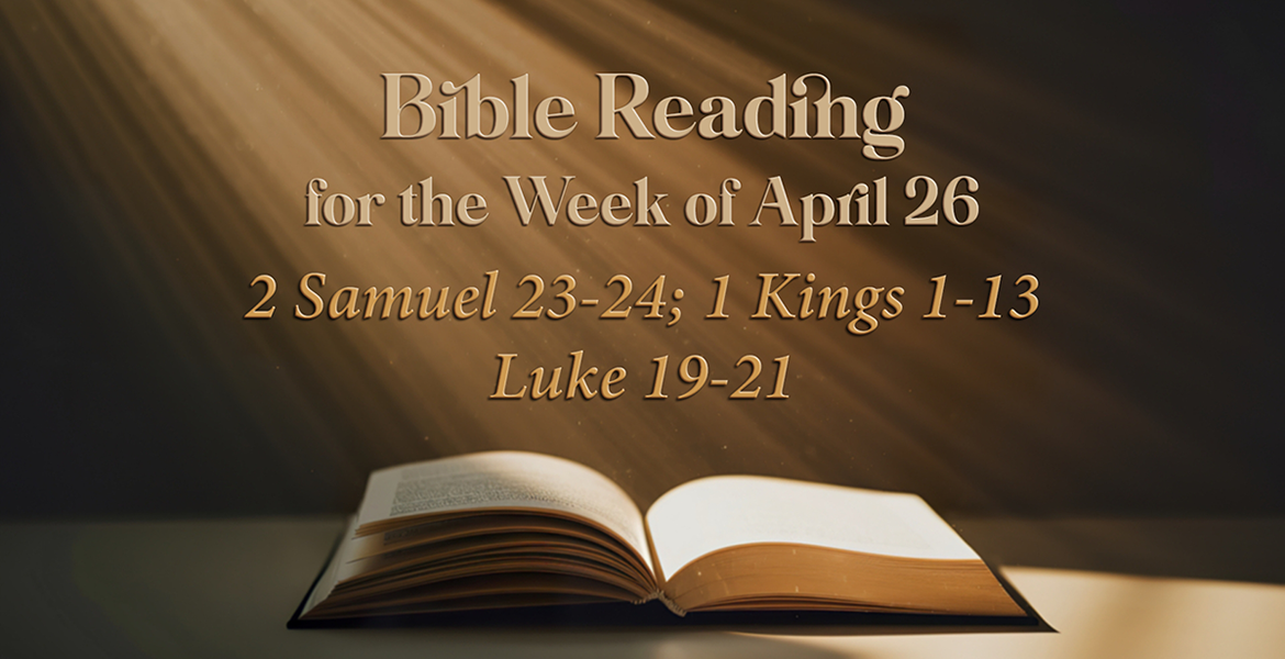 Bible Reading Week of April 26