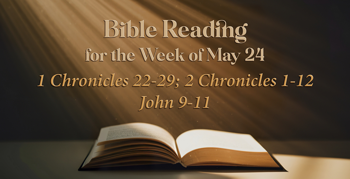 Bible Reading Week of May 24