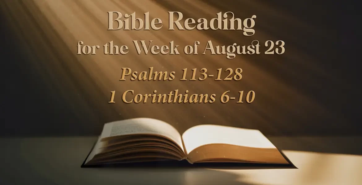 Bible Reading Week of August 23