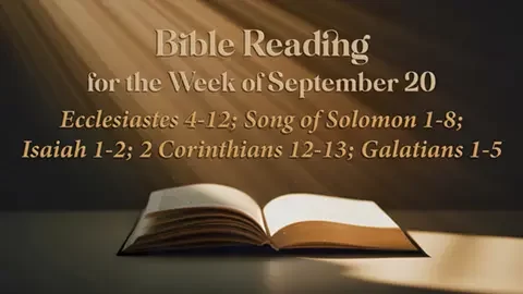 M Scripture Reading Week of September 20