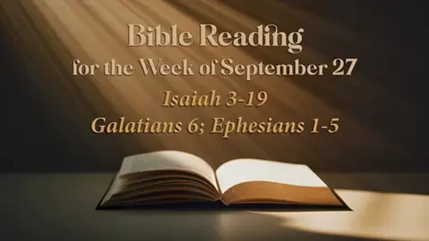 M Scripture Reading Week of September 27