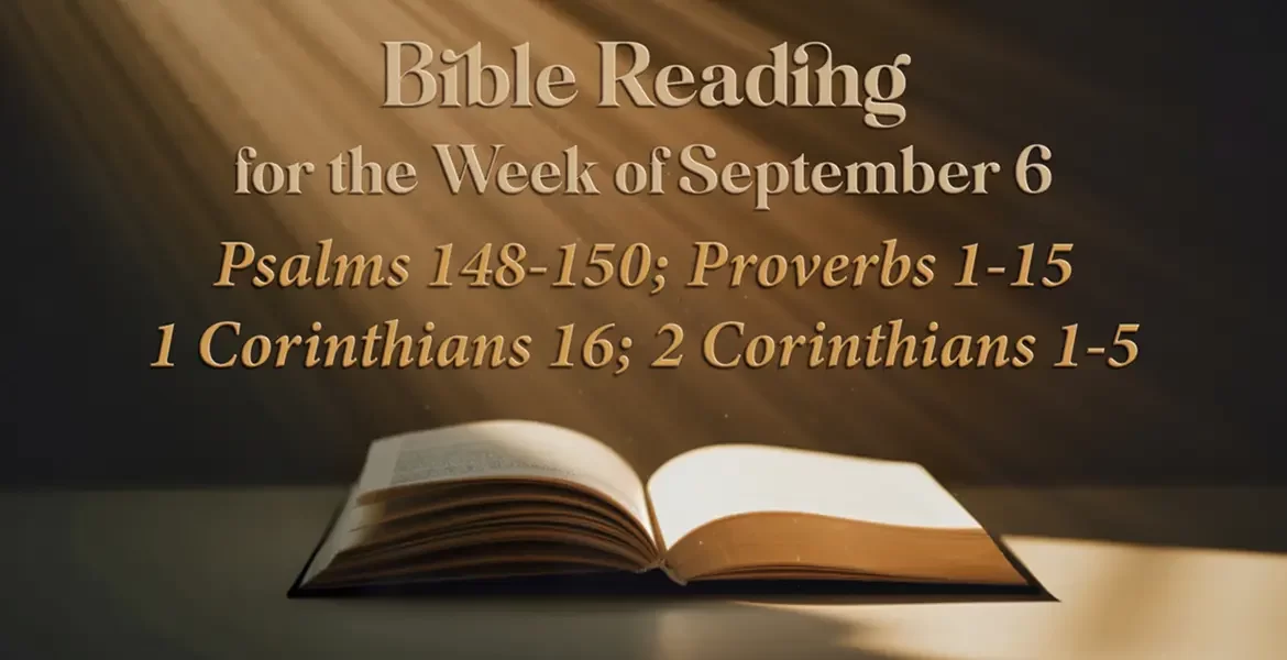 Bible Reading Week of September 6