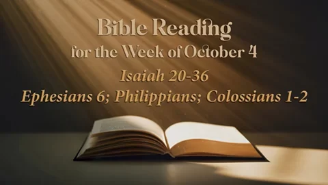 M Scripture Reading Week of October 4