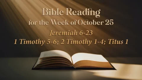 M Bible Reading Week of October 25